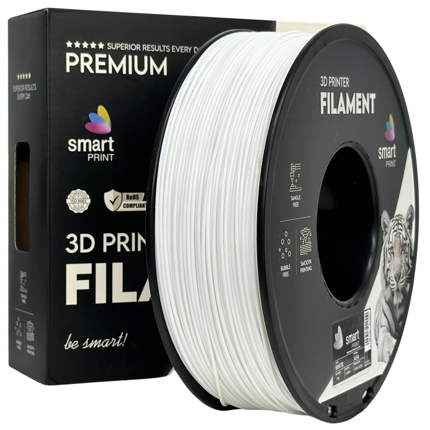 Filament ASA biały Smart Print 1.75mm 1kg