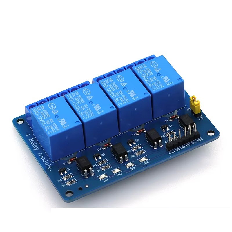Przekaźnik 12V 230V 4 Kanały Moduł Przekaźników 10A Zgodny z Arduino STM32