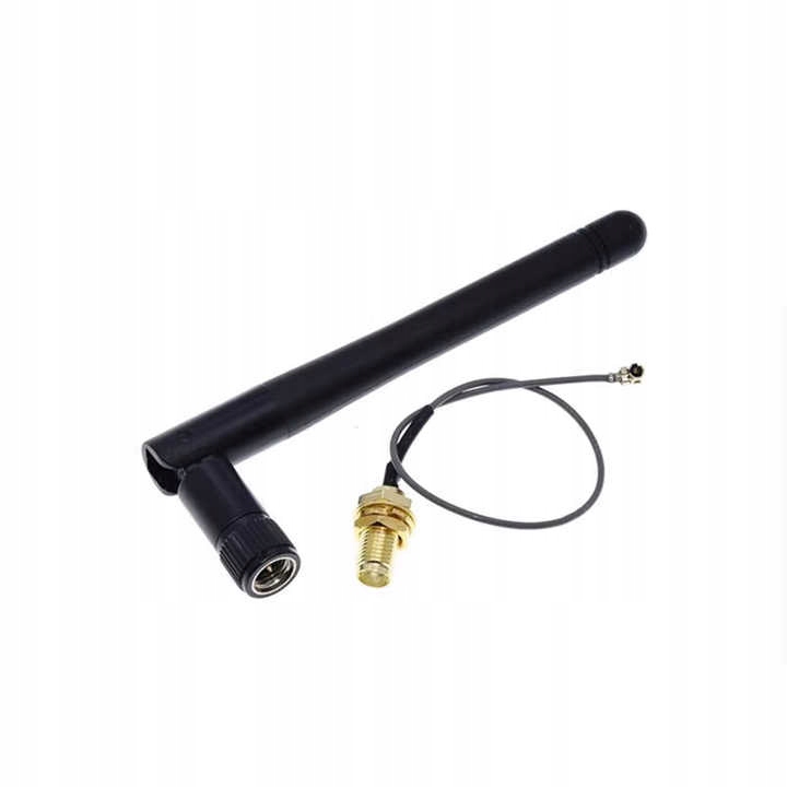 Antena WiFi 2.4GHz 3dBi dookólna SMA +U.FL ESP