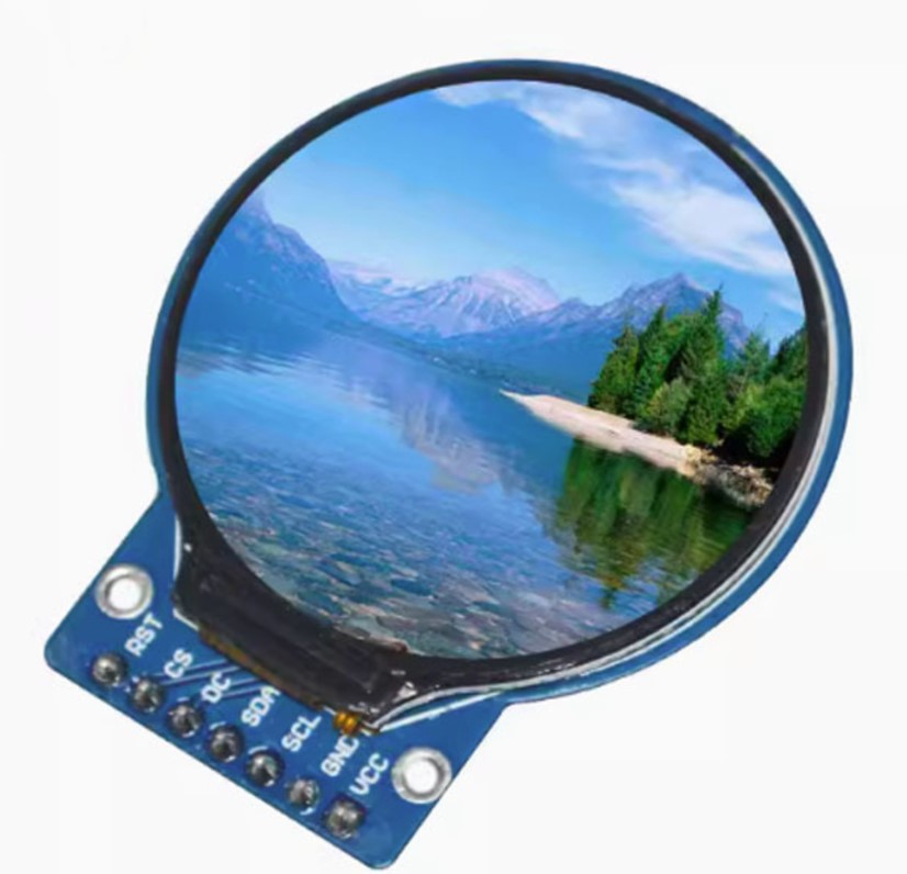 Wyświetlacz okrągły TFT LCD 1,28 cala 240x240 GC9A01 SPI RGB kolorowy moduł